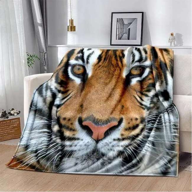 Tiger Face Blanket
