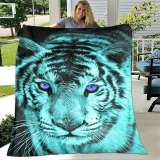 Large Tiger Plush Blanket