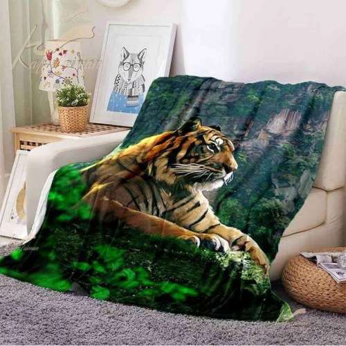 Mountain Fluffy Tiger Blanket
