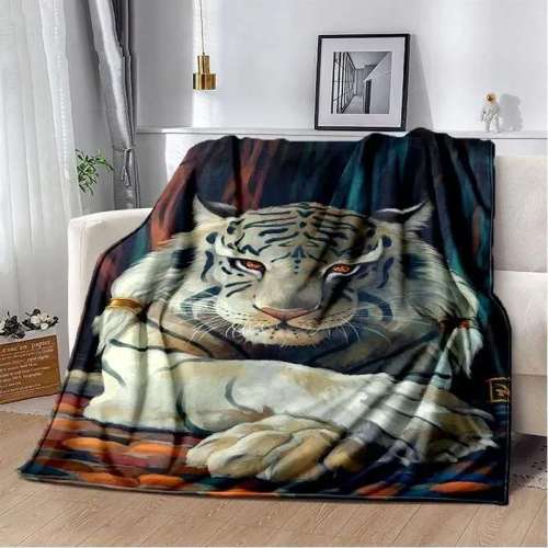 Cozy Mountain Tiger Blanket