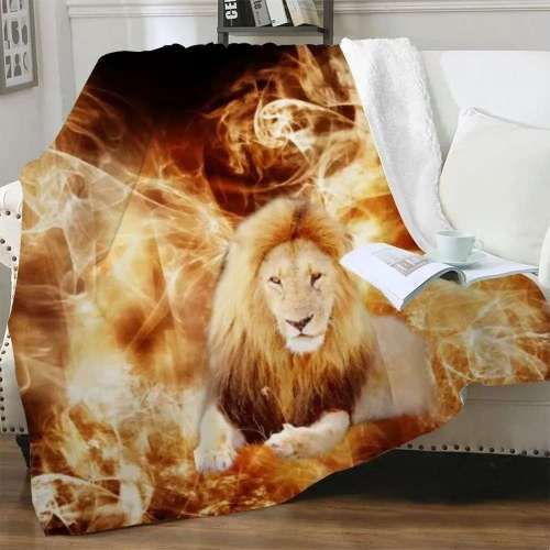 Vintage Lion Blanket