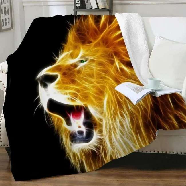 Lion Throw Blanket