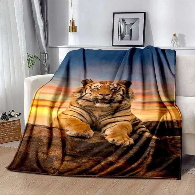 Tiger Couch Blanket
