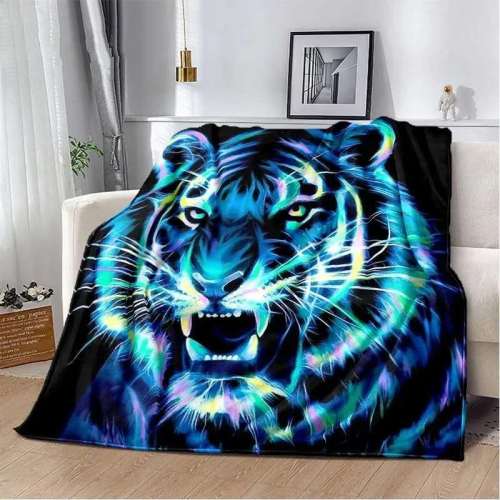 Graphic Tiger Blankets