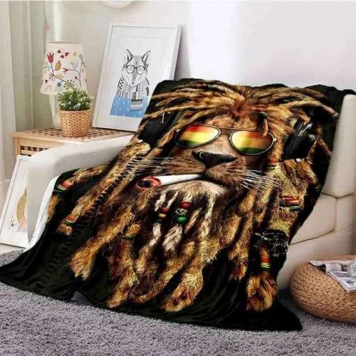Judah Lion Fleece Blanket