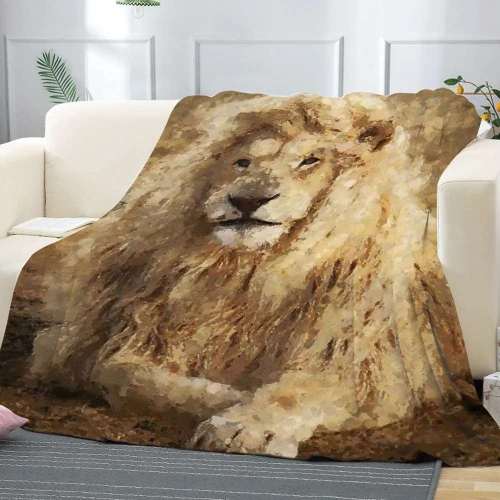 Oil Lion Blanket