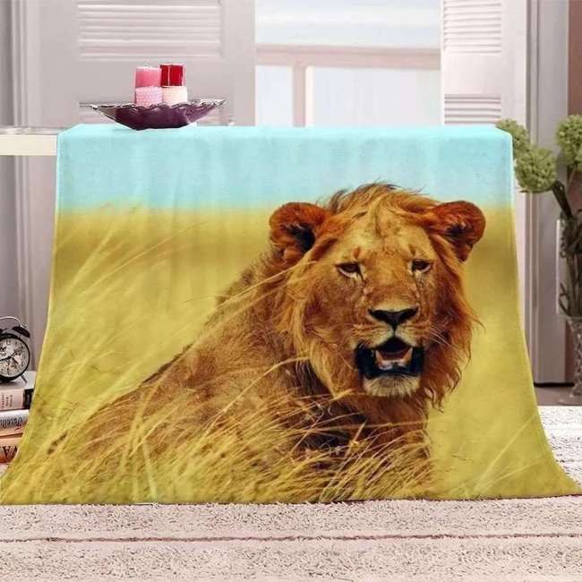 Lion Pattern Blanket