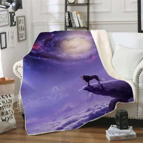 Galaxy Lion Soft Blanket