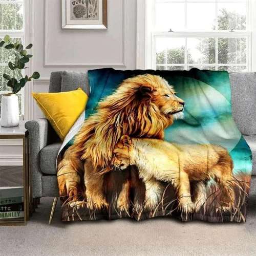 Lion Dad Cub Blanket