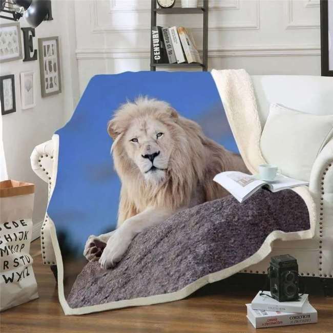 White Lion Blanket