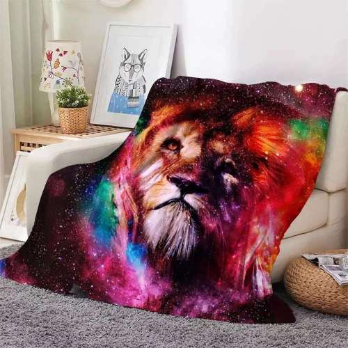 Galaxy Bed Lion Blanket