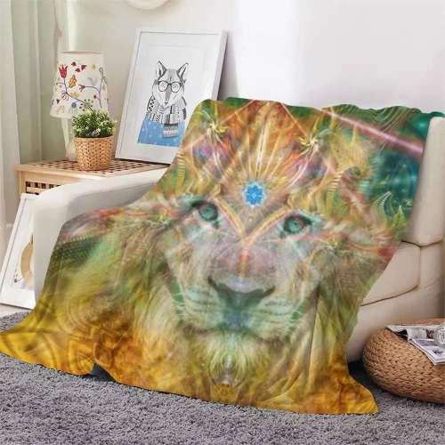 Lion Plush Blanket Home