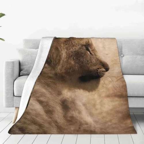 Soft Fluffy Lion Blanket