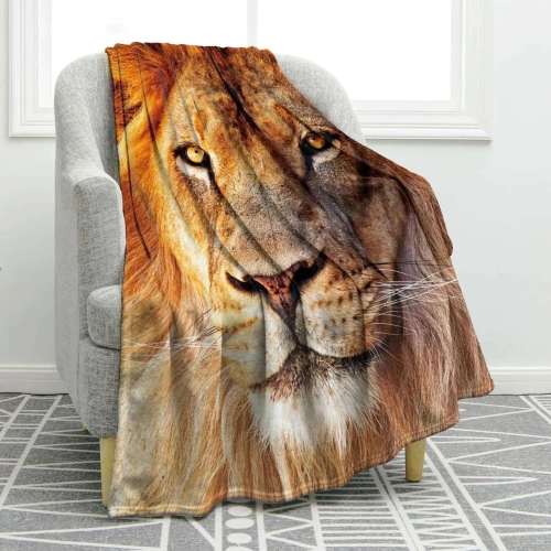 Fleece Lion Blanket