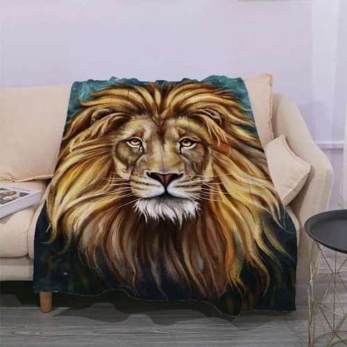 Lion Head Blanket