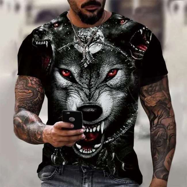 Family Matching T-shirt Cool Wolf Shirt