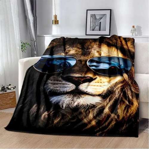 Lion Graphic Blanket