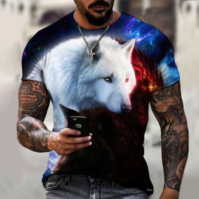White Black Wolf T-Shirt