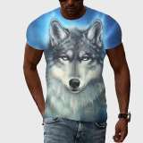 Blue Wolf Face Shirt