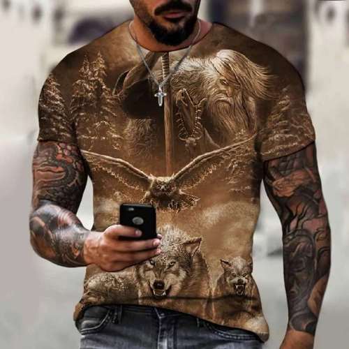 Wolf Eagle God T-Shirt