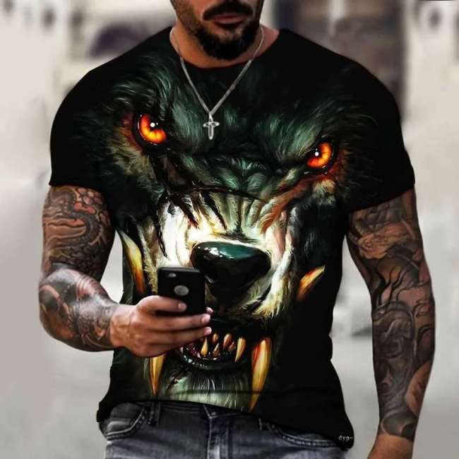 Family Matching T-shirt Angry Wolf T-Shirt