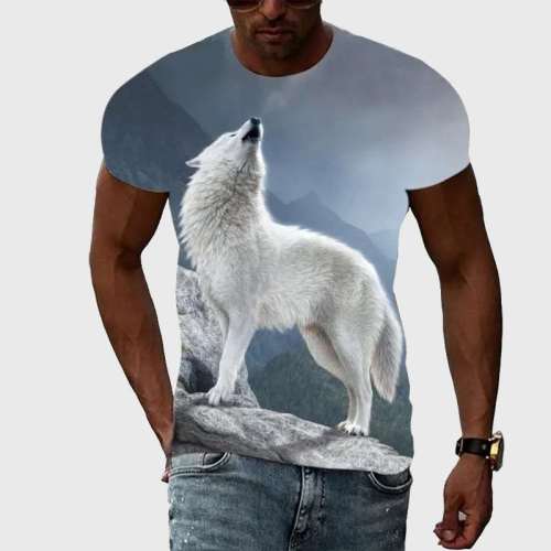 Howling At The Mountain Wolf T-Shirt