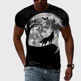 Family Matching T-shirt Full Moon Wolf Bat T-Shirt