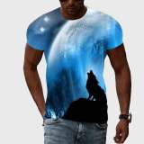 Family Matching T-shirt Blue Wolf Moon Shirts
