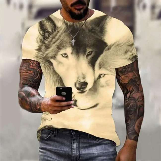 Family Matching T-shirt Wolf Couples T-Shirt
