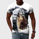 White Howling Wolf T-Shirt