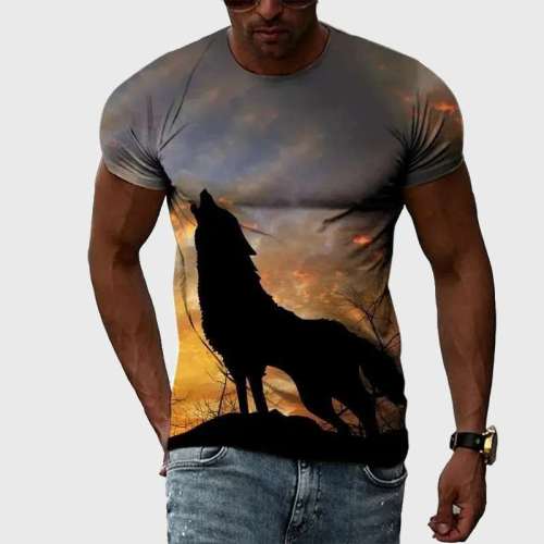 Mountain Wolf Howling T-Shirt