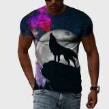 Family Matching T-shirt Mountain Wolf Howling T-Shirt