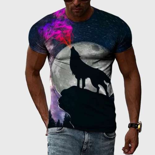 Mountain Wolf Howling T-Shirt