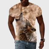 Family Matching T-shirt Unisex Howling Wolf Tee