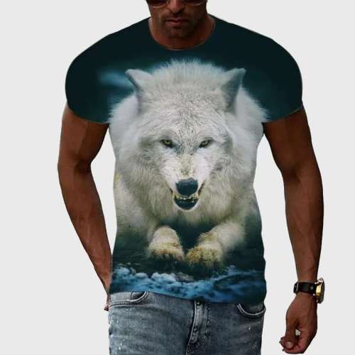 Family Matching T-shirt Short Sleeve Wolf T-Shirt