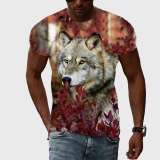 Family Matching T-shirt Maple Leaf Wolf T-Shirt
