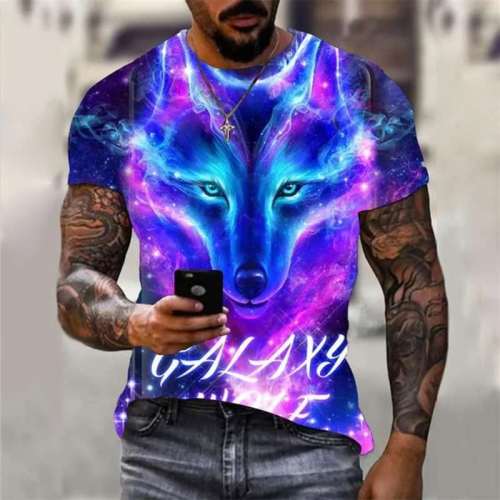 Wolf T-Shirt Galaxy