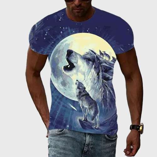 Wolf Pack Howlin Moon T-Shirt