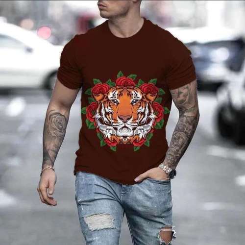 Tiger Flowers T-Shirt