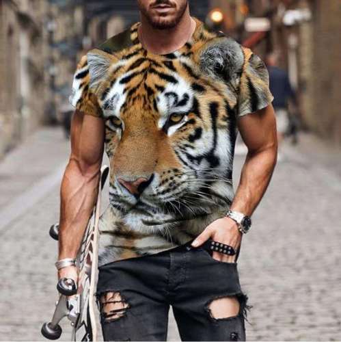 Summer Tiger Design Shirt