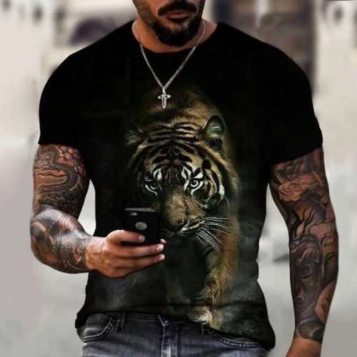 Tiger Printed T-Shirt For Men