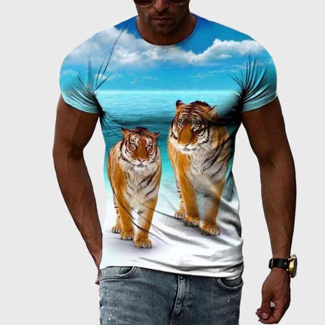 Family Matching T-shirt Beach Tiger T-Shirt