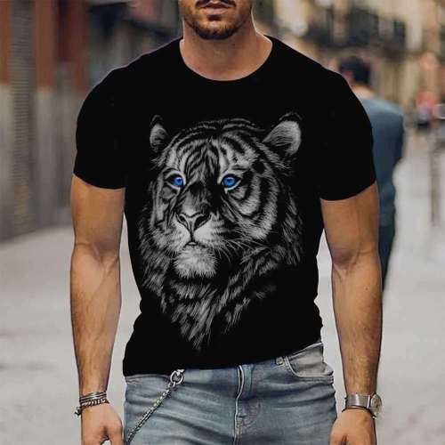 Family Matching T-shirt 3D Printed Tiger T-Shirt