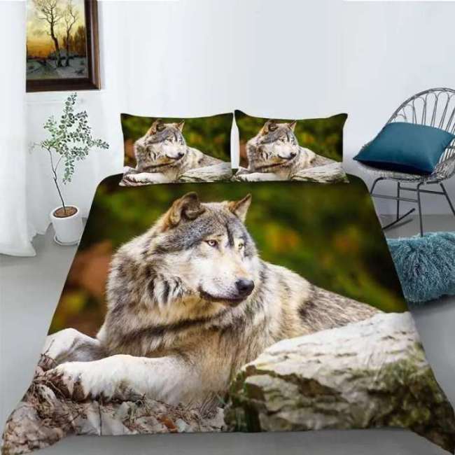 Mountain Wolf Bedding