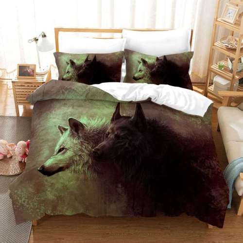 Wolf Art Bed Set
