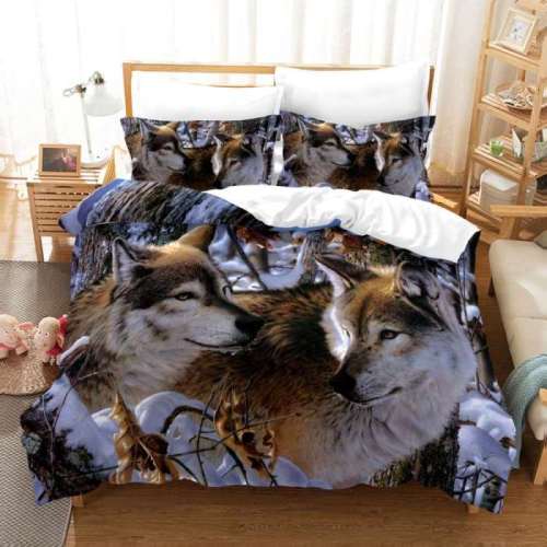 Wolf Couples Bed Set