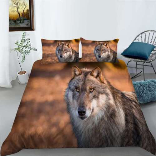 Giant Wolf Bed Set