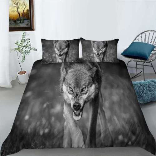 Grey Wolf Bed Comforters