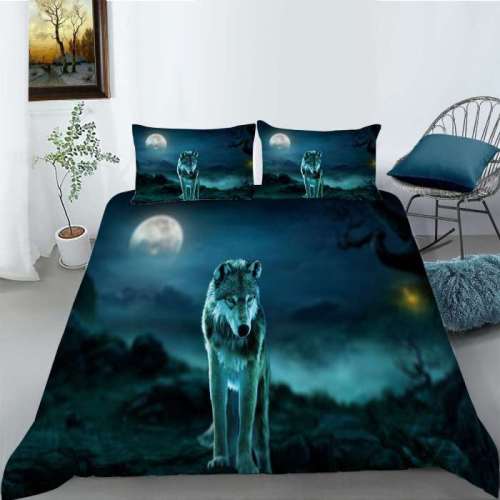 Wolf Moon Bed Comforters