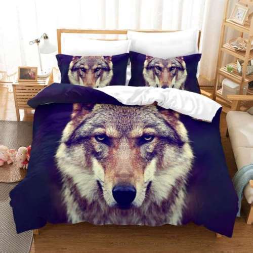 Wolf Head Bed Set